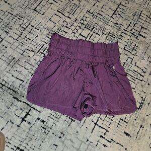 Free People Movement Women’s High Waisted Purple Shorts Size L